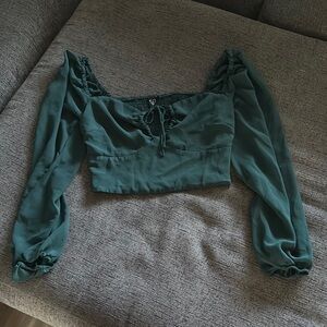 Elegant Green Women's Top